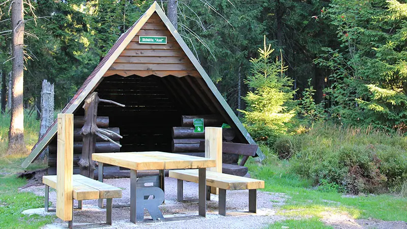 Wanderung im Thüringer Wald, Schutzhütte Axel. Tipp für Urlaub in der Ferienwohnung Wanderung im Thüringer Wald, Schutzhütte Axel. Tipp für Urlaub in der Ferienwohnung
